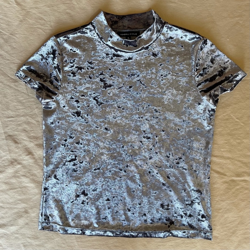 Kendall and Kylie velvet top